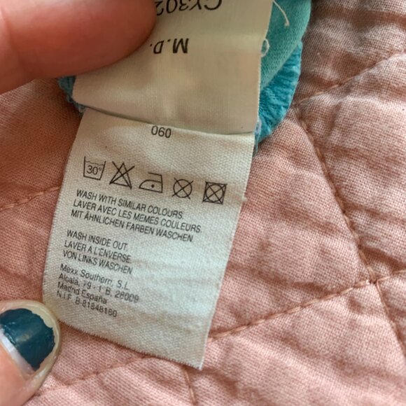 MEXX - Faux Wrap Tee shirt is a short sleeve turquoise medium - Picture 8 of 8